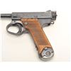 Image 2 : Japanese Nambu Type 14 semi-automatic pistol,  8mm caliber, 6” barrel, blued finish, wood  grips, S/