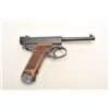 Image 5 : Japanese Nambu Type 14 semi-automatic pistol,  8mm caliber, 6” barrel, blued finish, wood  grips, S/
