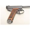 Image 6 : Japanese Nambu Type 14 semi-automatic pistol,  8mm caliber, 6” barrel, blued finish, wood  grips, S/