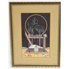 Image 1 : Large framed and matted limited edition  (29/500) color print of sacred Indian burial  ceremony by A