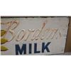 Image 4 : Massive painted metal sign advertising  Borden’s Milk with “Elsie” the cow mascot;  approximately 29