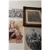 Image 2 : Old photograph of 4 men in Western dress; 1  wearing a bowie knife, 9” x  7”, image only;  signed ca