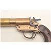 Image 2 : British No. 2 MK III flare pistol by W.W.  Greener, dated 1941, brass frame and barrel,  wood grips,