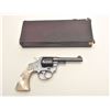 Image 1 : Colt Police Positive DA revolver, .38  caliber, 4” barrel, blued finish, pearl  medallion grips, S/N