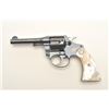 Image 7 : Colt Police Positive DA revolver, .38  caliber, 4” barrel, blued finish, pearl  medallion grips, S/N