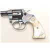 Image 8 : Colt Police Positive DA revolver, .38  caliber, 4” barrel, blued finish, pearl  medallion grips, S/N