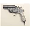 Image 1 : ):  Italian Model 00 flare pistol, ca. WW I,  approximately 8” overall, blued finish,  checkered met