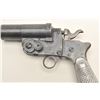 Image 2 : ):  Italian Model 00 flare pistol, ca. WW I,  approximately 8” overall, blued finish,  checkered met