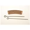 Image 1 : Two Remington cleaning rods for the .50  caliber pistol plus an empty old wood  cartridge block.    
