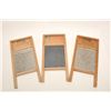3 miniature advertiser wash boards. Est.:  $100-$200