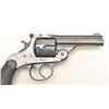 Image 5 : H&R DA top break revolver, .38 S&W caliber,  3.25” barrel, blued finish, checkered black  hard rubbe