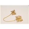 Image 2 : Pinset in 14K. 2 butterflies. Est.: $50-$100