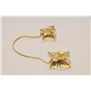 Image 3 : Pinset in 14K. 2 butterflies. Est.: $50-$100