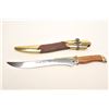 Image 5 : Bonanza lot of modern reproduction knives,  axes, a braided leather whip, etc.          Est.:  $50-$