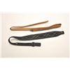 Image 9 : Bonanza lot of modern reproduction knives,  axes, a braided leather whip, etc.          Est.:  $50-$