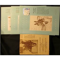 Group of Equestrian Material, including an advertising envelope for  The U.S. Trotting Assoication ;