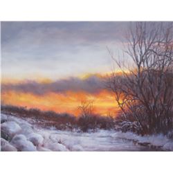 "Winter Sunset" by Teresa Adaszynska