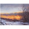 Image 1 : "Winter Sunset" by Teresa Adaszynska