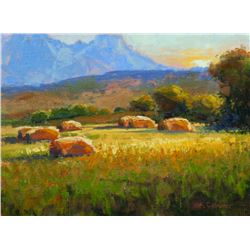 "Hay Field at Dawn" by Kim Casebeer