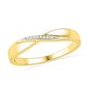 Image 1 : 0.03CT Diamond Anniversary 10KT Ring Yellow Gold