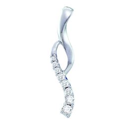 0.25CT Diamond Journey 14KT Pendant White Gold