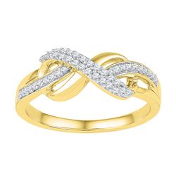 0.20CT Diamond Anniversary 10KT Ring Yellow Gold