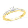 Image 1 : 0.15CT Diamond Anniversary 10KT Ring Yellow Gold