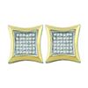 Image 1 : 0.20CT Diamond Micro-Pave 10KT Earrings Yellow Gold