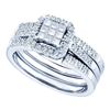 Image 1 : 0.35CT Diamond Invisible 14KT Ring White Gold