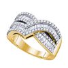 Image 1 : 1.0CT Diamond Anniversary 10KT Ring Yellow Gold