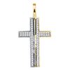 Image 1 : 0.20CT Diamond Cross 10KT Pendant Yellow Gold
