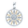 Image 1 : 0.20CT Diamond Micro-Pave 10KT Pendant 2Tone Gold