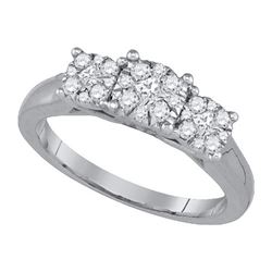 0.50CT Diamond Anniversary 14KT Ring White Gold