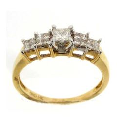 0.50CT Diamond Bridal 14KT Ring Yellow Gold