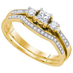 0.35CT Diamond Bridal 10KT Ring Yellow Gold