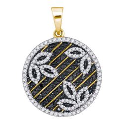 0.75CT Diamond Micro-Pave 10KT Pendant Yellow Gold