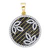 Image 1 : 0.75CT Diamond Micro-Pave 10KT Pendant Yellow Gold