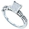 Image 1 : 0.25CT Diamond Invisible 14KT Ring White Gold