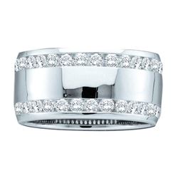 1.0CT Diamond Eternity 14KT Ring White Gold