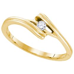 0.12CT Diamond Anniversary 10KT Ring Yellow Gold