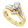Image 1 : 0.50CT Diamond Bridal 14KT Ring Yellow Gold