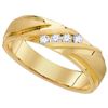 Image 1 : 0.25CT Diamond Machine-Set 10KT Ring Yellow Gold