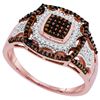 Image 1 : 0.35CT Diamond Micro-Pave 10KT Ring Rose Gold