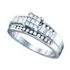 Image 1 : 0.50CT Diamond Bridal 14KT Ring White Gold