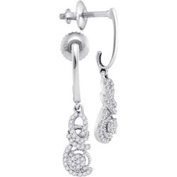 0.20CT Diamond Micro-Pave 10KT Earrings White Gold