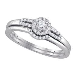 0.20CT Diamond Bridal 14KT Ring White Gold