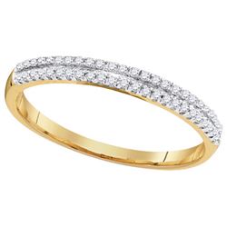 0.02CT Diamond Anniversary 10KT Ring Yellow Gold