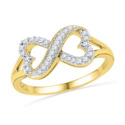 0.02CT Diamond Anniversary 10KT Ring Yellow Gold