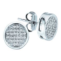 0.35CT Diamond Micro-Pave 10KT Earrings White Gold