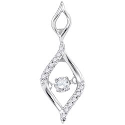 0.02CT Diamond Anniversary 10KT Pendant White Gold